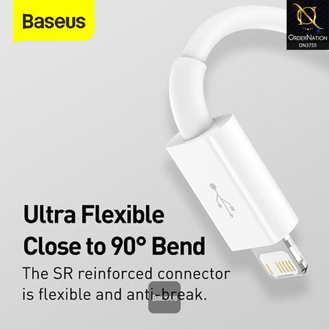 Baseus Superior Series Fast Charging Data Cable USB to M+L+C 3.5A 1.5m - White
