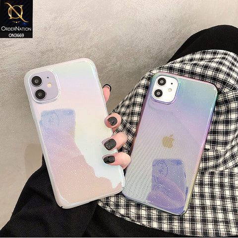iPhone 13 Cover  - Black - Rainbow Dew Drops Ultra Thin Semi Transparent Back Hard Shell Case