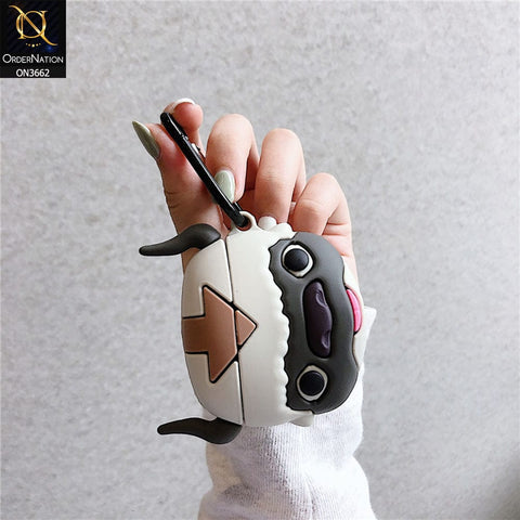 Airpods Pro Cover - Gray - Trending 3D Monkey Shape Soft Silicone Airpods Case