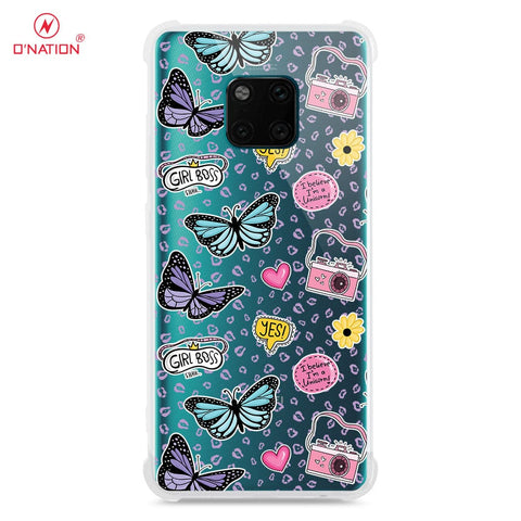 Huawei Mate 20 Pro Cover - O'Nation Butterfly Dreams Series - 9 Designs - Clear Phone Case - Soft Silicon Borders