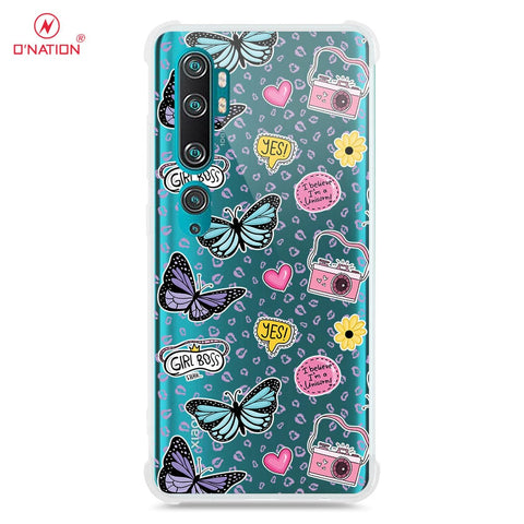 Xiaomi Mi Note 10 Pro Cover - O'Nation Butterfly Dreams Series - 9 Designs - Clear Phone Case - Soft Silicon Borders