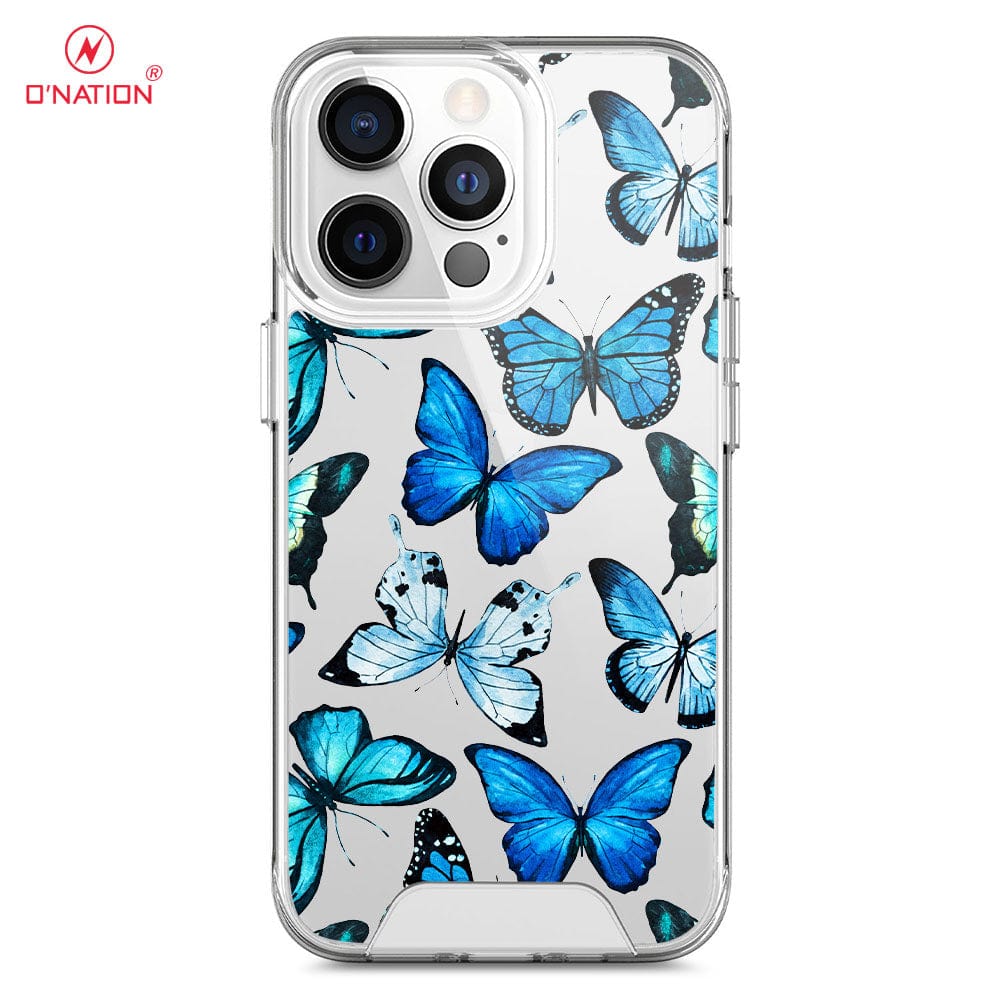 iPhone 13 Pro Cover - O'Nation Butterfly Dreams Series - 9 Designs - Clear Phone Case - Soft Silicon Borders