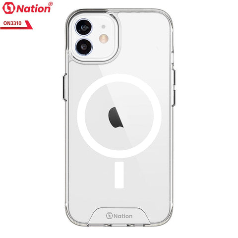 iPhone 12 Cover - ONation MagSafe Series - Premium Quality No Yellowing Drop Tested Tpu+Pc Clear Soft Edges