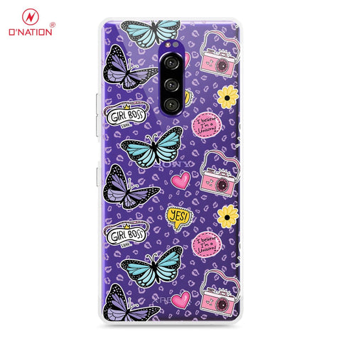 Sony Xperia XZ4 Cover - O'Nation Butterfly Dreams Series - 9 Designs - Clear Phone Case - Soft Silicon Borders