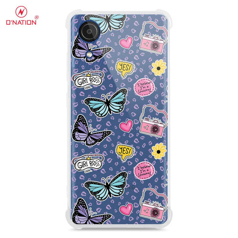 Samsung Galaxy A03 Core Cover - O'Nation Butterfly Dreams Series - 9 Designs - Clear Phone Case - Soft Silicon Borders
