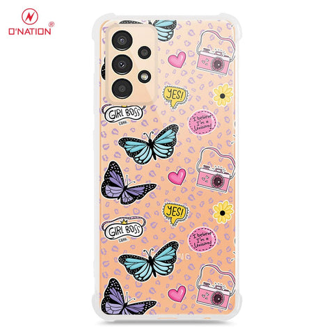 Samsung Galaxy A13 Cover - O'Nation Butterfly Dreams Series - 9 Designs - Clear Phone Case - Soft Silicon Borders