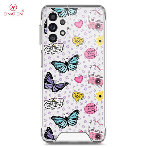 Samsung Galaxy A32 Cover - O'Nation Butterfly Dreams Series - 9 Designs - Clear Phone Case - Soft Silicon Borders