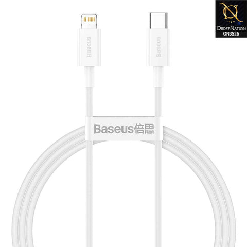 Baseus Superior Series TypeC To iPhone 20W Fast Charging Cable 2m - White
