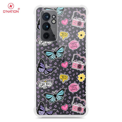 OnePlus 9RT 5G Cover - O'Nation Butterfly Dreams Series - 9 Designs - Clear Phone Case - Soft Silicon Borders