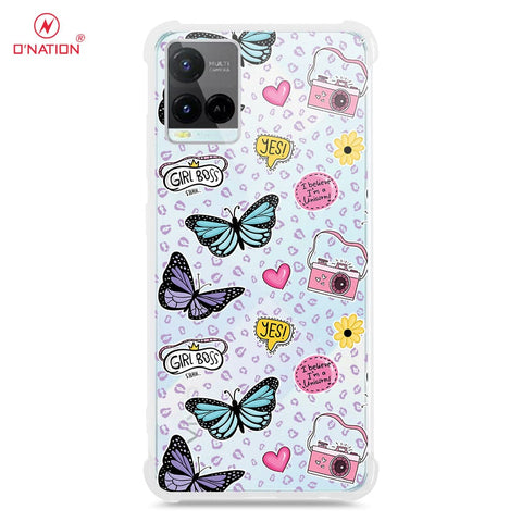 Vivo Y21e Cover - O'Nation Butterfly Dreams Series - 9 Designs - Clear Phone Case - Soft Silicon Borders