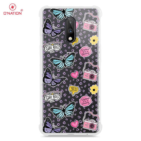 OnePlus 7 Cover - O'Nation Butterfly Dreams Series - 9 Designs - Clear Phone Case - Soft Silicon Borders