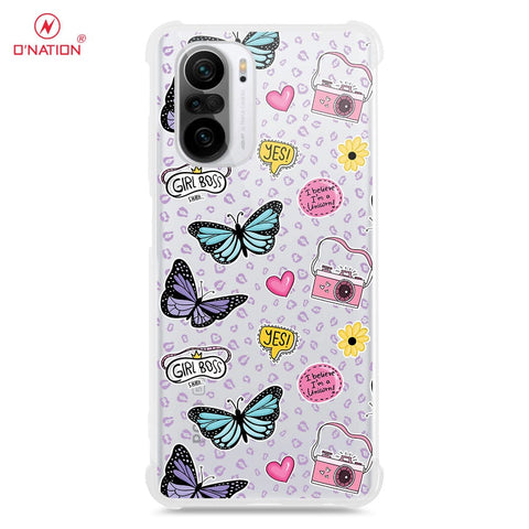 Xiaomi Poco F3 Cover - O'Nation Butterfly Dreams Series - 9 Designs - Clear Phone Case - Soft Silicon Borders