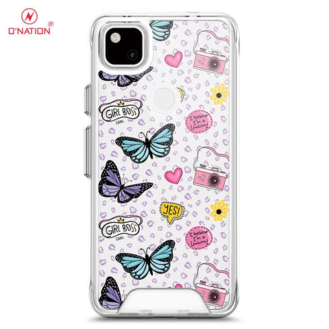 Google Pixel 4a 4G Cover - O'Nation Butterfly Dreams Series - 9 Designs - Clear Phone Case - Soft Silicon Borders