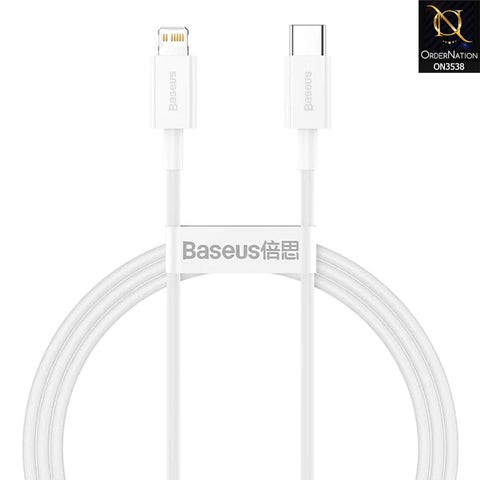 Baseus Superior Series TypeC To iPhone 20W Fast Charging Cable 1.5m White