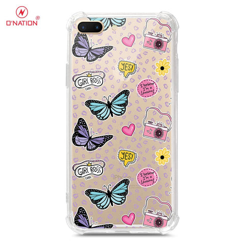 iPhone 8 Plus / 7 Plus Cover - O'Nation Butterfly Dreams Series - 9 Designs - Clear Phone Case - Soft Silicon Borders