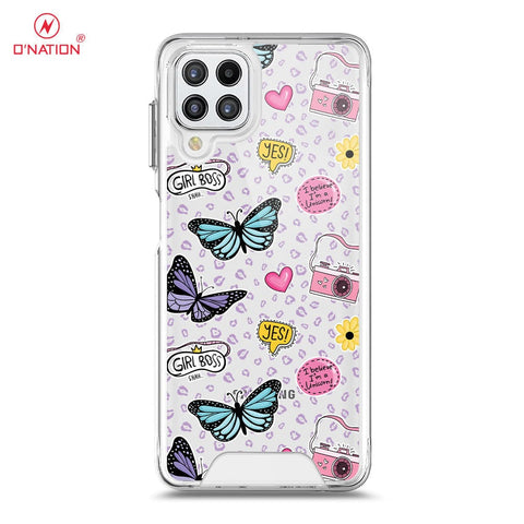 Samsung Galaxy M32 Cover - O'Nation Butterfly Dreams Series - 9 Designs - Clear Phone Case - Soft Silicon Borders