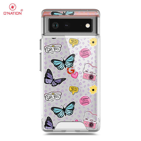 Google Pixel 6 Cover - O'Nation Butterfly Dreams Series - 9 Designs - Clear Phone Case - Soft Silicon Borders