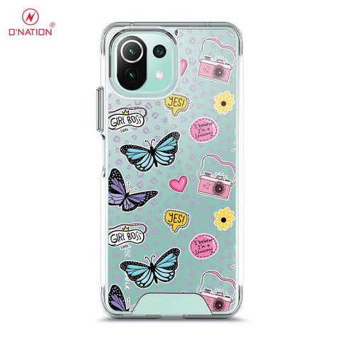 Xiaomi Mi 11 Lite Cover - O'Nation Butterfly Dreams Series - 9 Designs - Clear Phone Case - Soft Silicon Bordersx