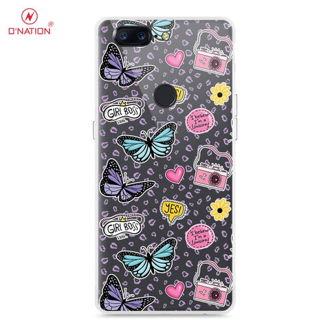 OnePlus 5T Cover - O'Nation Butterfly Dreams Series - 9 Designs - Clear Phone Case - Soft Silicon Borders