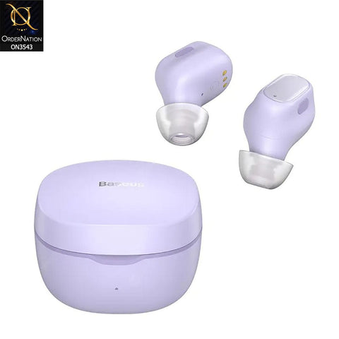 Baseus WM01 TWS Bluetooth 5.0 Headset Earphone - Purple