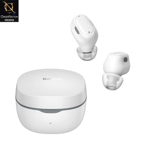 Baseus WM01 TWS Bluetooth 5.0 Headset Earphone - White