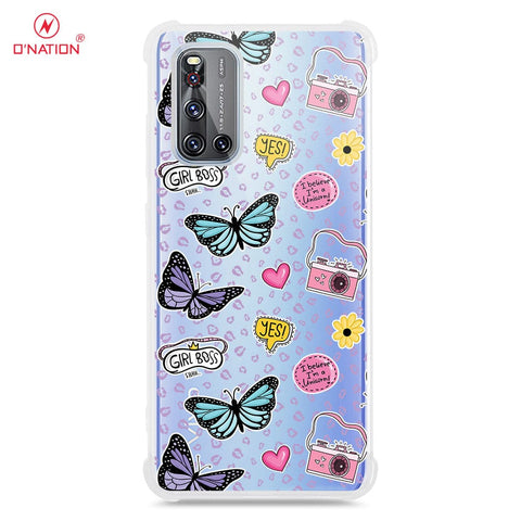 Vivo V19 Cover - O'Nation Butterfly Dreams Series - 9 Designs - Clear Phone Case - Soft Silicon Borders