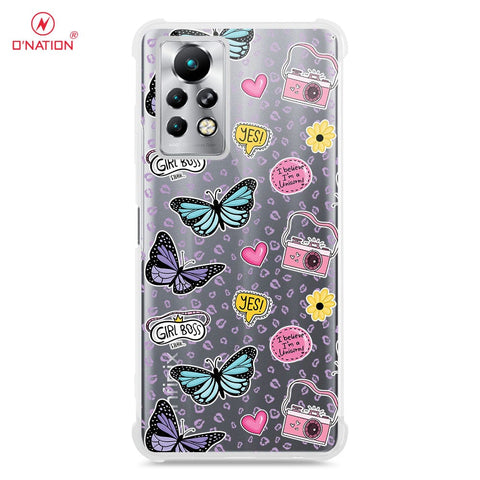 Infinix Note 11 Pro Cover - O'Nation Butterfly Dreams Series - 9 Designs - Clear Phone Case - Soft Silicon Borders