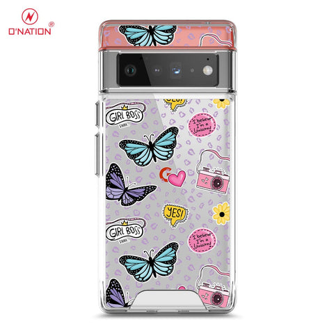 Google Pixel 6 Pro Cover - O'Nation Butterfly Dreams Series - 9 Designs - Clear Phone Case - Soft Silicon Borders