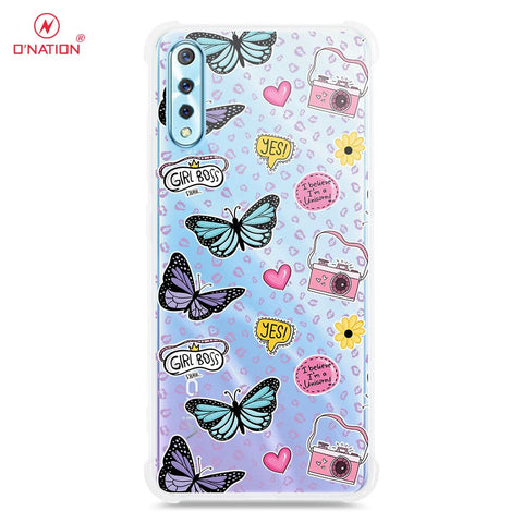 Vivo S1 Cover - O'Nation Butterfly Dreams Series - 9 Designs - Clear Phone Case - Soft Silicon Borders
