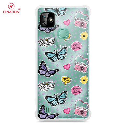 Infinix Smart HD 2021 Cover - O'Nation Butterfly Dreams Series - 9 Designs - Clear Phone Case - Soft Silicon Borders