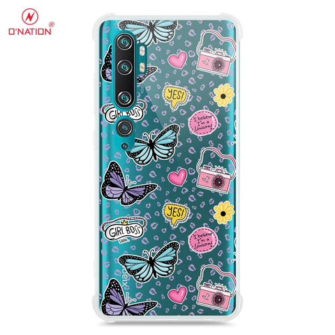 Xiaomi Mi CC9 Pro Cover - O'Nation Butterfly Dreams Series - 9 Designs - Clear Phone Case - Soft Silicon Borders