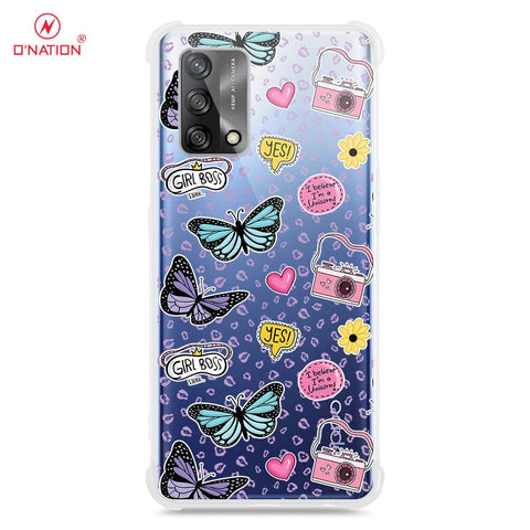 Oppo A74 Cover - O'Nation Butterfly Dreams Series - 9 Designs - Clear Phone Case - Soft Silicon Borders