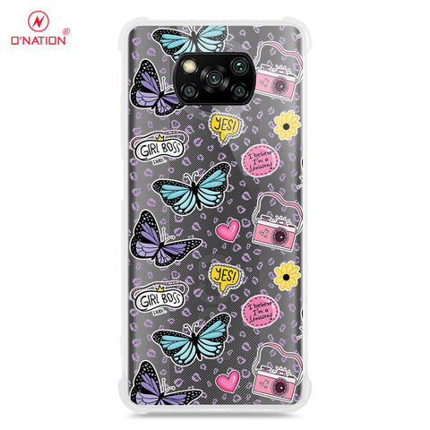 Xiaomi Poco X3 Pro Cover - O'Nation Butterfly Dreams Series - 9 Designs - Clear Phone Case - Soft Silicon Borders
