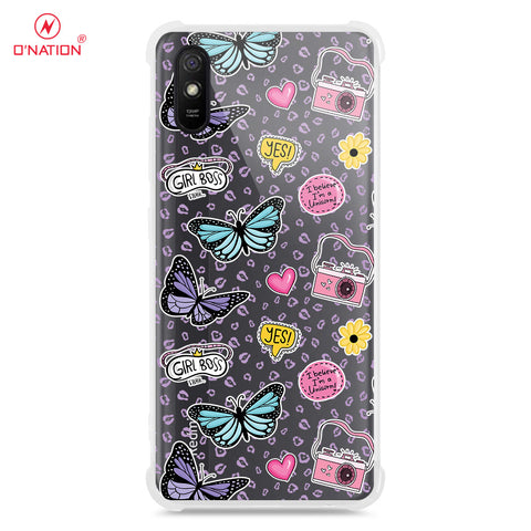 Xiaomi Redmi 9A Cover - O'Nation Butterfly Dreams Series - 9 Designs - Clear Phone Case - Soft Silicon Borders