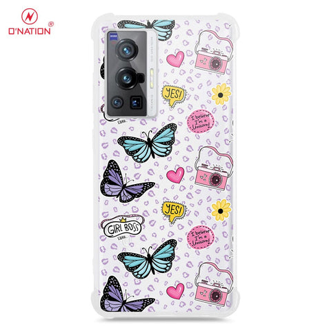 Vivo X70 Pro Cover - O'Nation Butterfly Dreams Series - 9 Designs - Clear Phone Case - Soft Silicon Borders