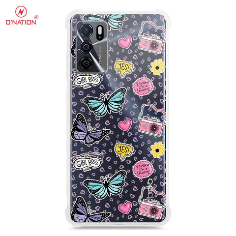 Oppo A16 Cover - O'Nation Butterfly Dreams Series - 9 Designs - Clear Phone Case - Soft Silicon Borders