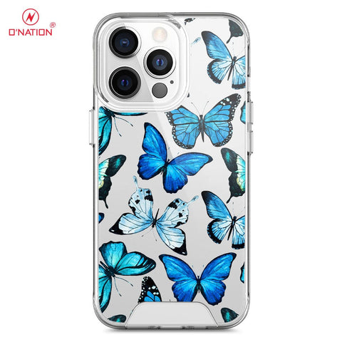 iPhone 14 Pro Max Cover - O'Nation Butterfly Dreams Series - 9 Designs - Clear Phone Case - Soft Silicon Borders