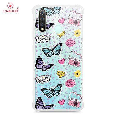 Vivo Y19 Cover - O'Nation Butterfly Dreams Series - 9 Designs - Clear Phone Case - Soft Silicon Borders