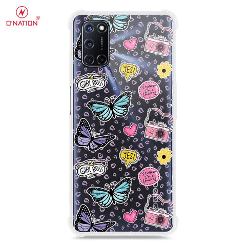 Oppo A52 Cover - O'Nation Butterfly Dreams Series - 9 Designs - Clear Phone Case - Soft Silicon Borders