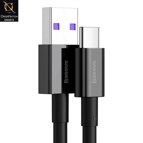 Baseus Superior USB to Type C 66W Fast Charging Cable 2M Black