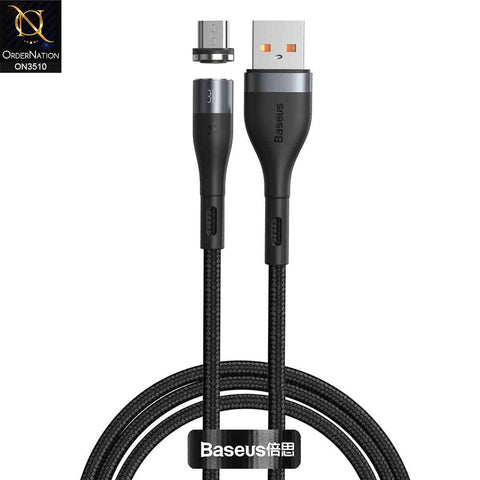 Baseus Zinc Magnetic USB to Micro Cable Cable 2.4A 1m Black
