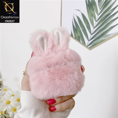 Apple Airpods 3rd Gen 2021 Cover - Pink - Fluffy Warm Ear Hard Airpods Case