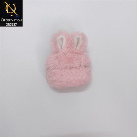 Apple Airpods 3rd Gen 2021 Cover - Pink - Fluffy Warm Ear Hard Airpods Case