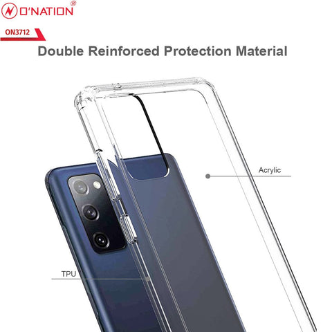 Samsung Galaxy S20 FE Cover  - ONation Crystal Series - Premium Quality Clear Case No Yellowing Back With Smart Shockproof Cushions