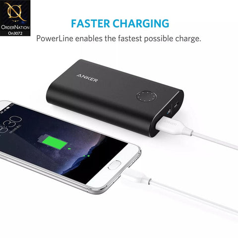 White - Anker - A8163 - PowerLine Type-C to Usb Charging Data Cable With 1 Year Warranty