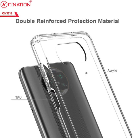 Xiaomi Poco X3 Pro Cover  - ONation Crystal Series - Premium Quality Clear Case No Yellowing Back With Smart Shockproof Cushions