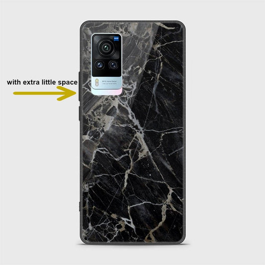 Vivo X60 Pro Cover - Black Marble Series - HQ Ultra Shine Premium Infinity Glass Soft Silicon Borders Case SuccessActive