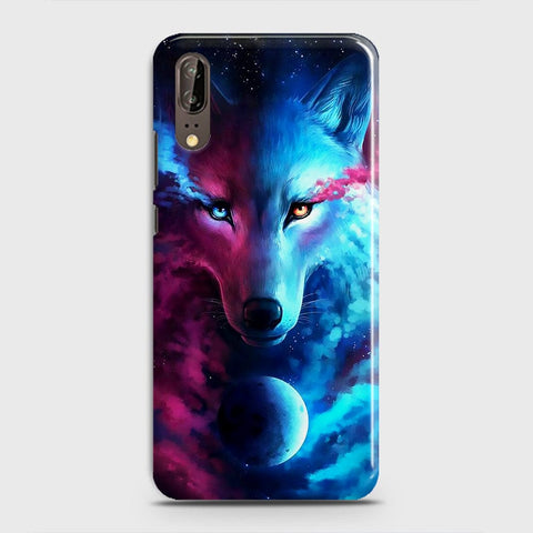 Huawei P20 Cover - Infinity Wolf  Trendy Printed Hard Case With Life Time Guarantee
