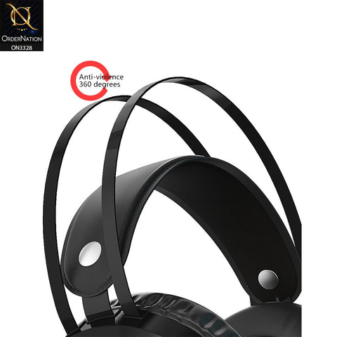 Black - Forev FV-G95 Specific Moving Cool Ultra Shock Bass Effect Gaming Stereo Headphones With Microphone