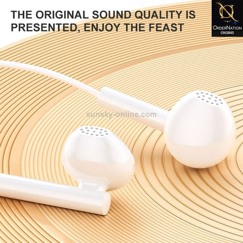 White - WK YA01 3.5mm In-Ear Wired Earphone, Length: 1.2m